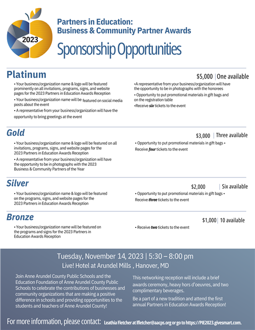 2023 PIE Sponsorship Opportunities